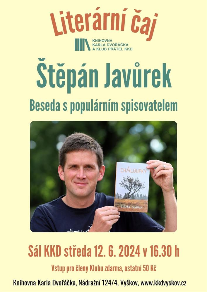 Literární čaj se spisovatelem Štěpánem Javůrkem