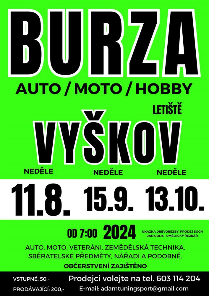 Auto, moto, hobby burza Vyškov