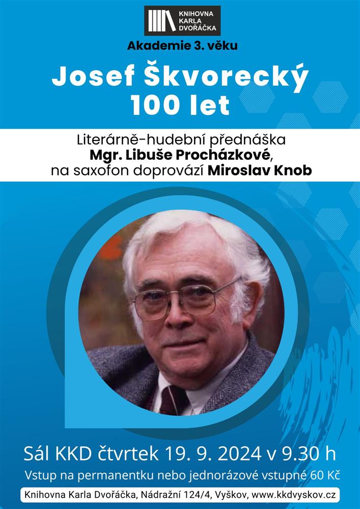 Josef Škvorecký 100 let