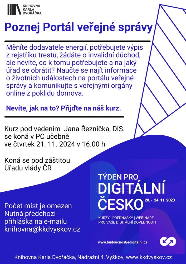 Týden pro Digitální Česko - kurz zdarma