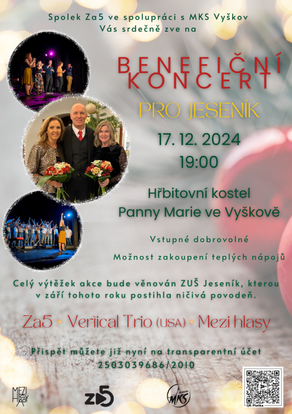 Benefiční koncert pro ZUŠ Jeseník