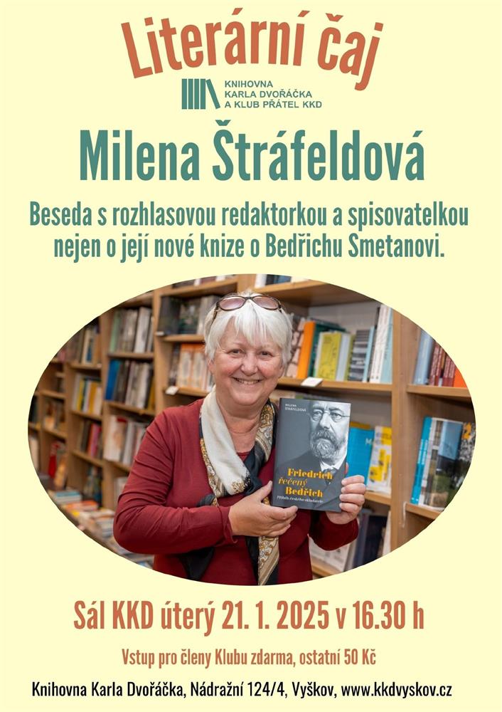 Literární čaj s Milenou Štráfeldovou