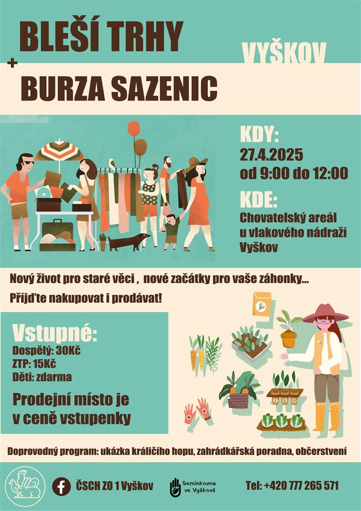 Bleší trhy a burza sazenic Vyškov