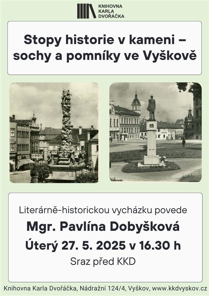 Stopy historie v kameni - sochy a pomníky ve Vyškově