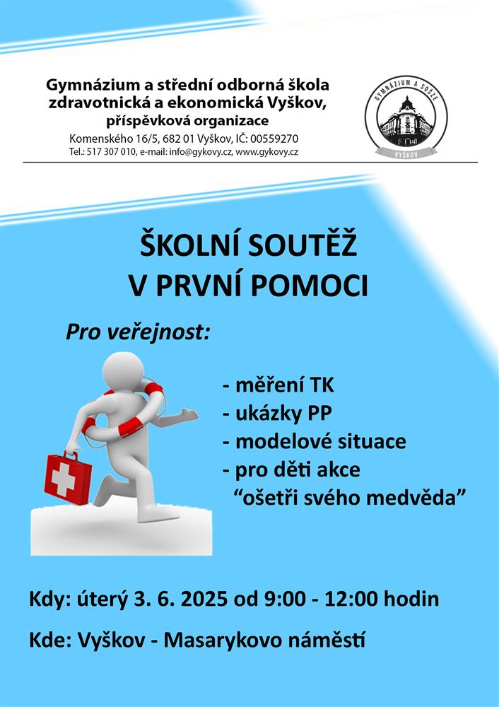 Školní soutěž v první pomoci