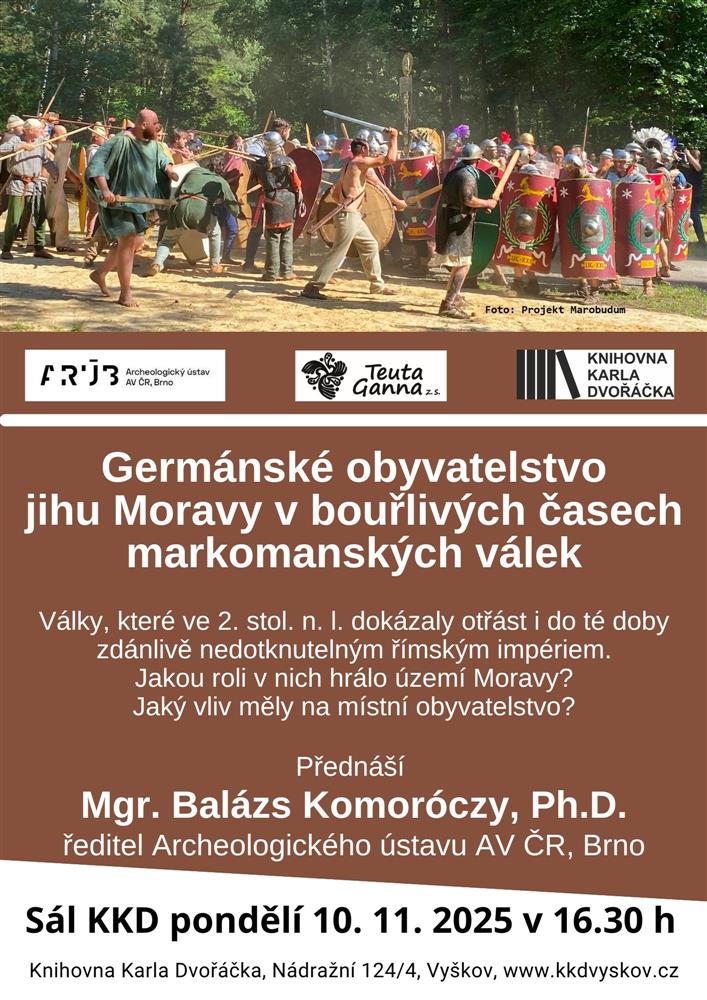 Germánské obyvatelstvo jihu Moravy v bouřlivých časech markomanských válek