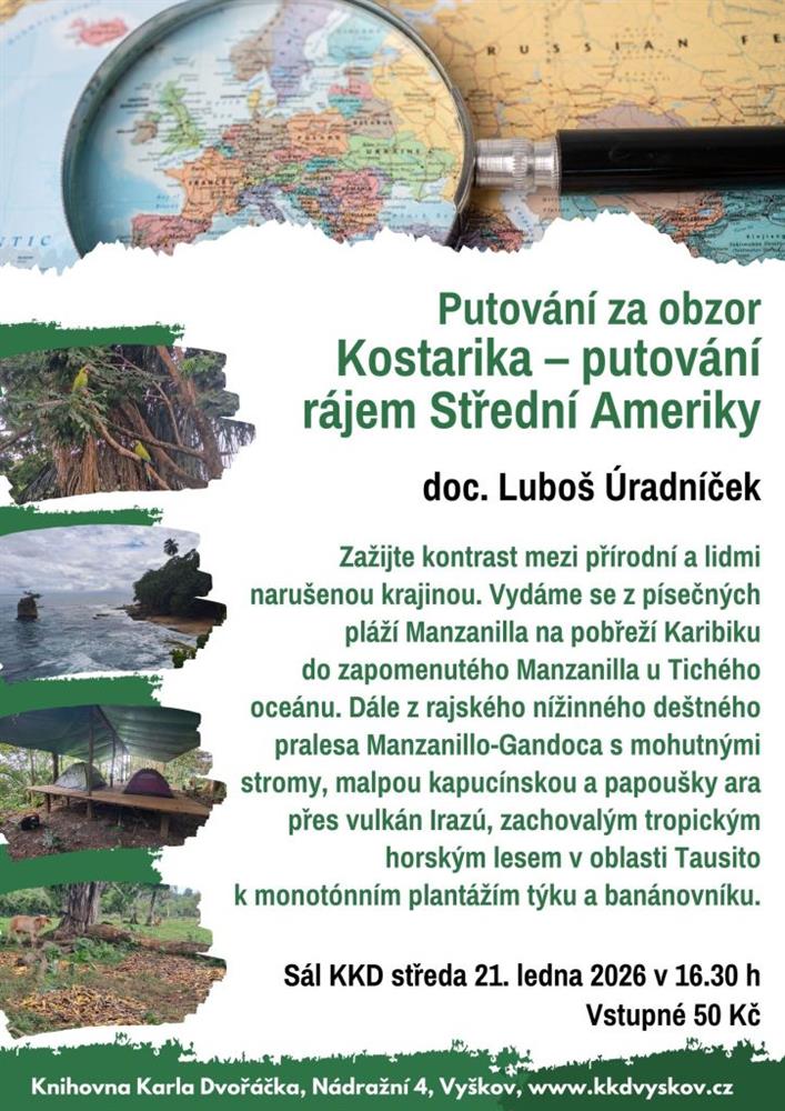 Putování za obzor: Kostarika - putování rájem Střední Ameriky