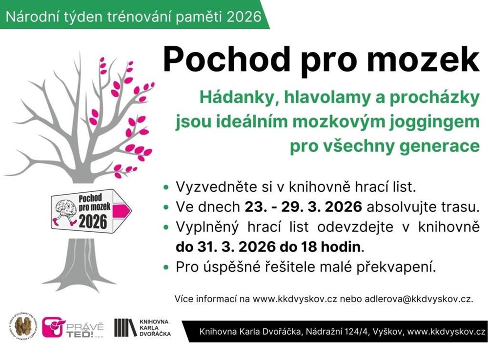 Pochod pro mozek 2026: pohyb jako klíč ke zdraví v každém věku