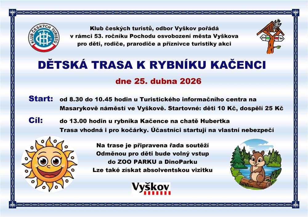 Dětská trasa k rybníku Kačenci