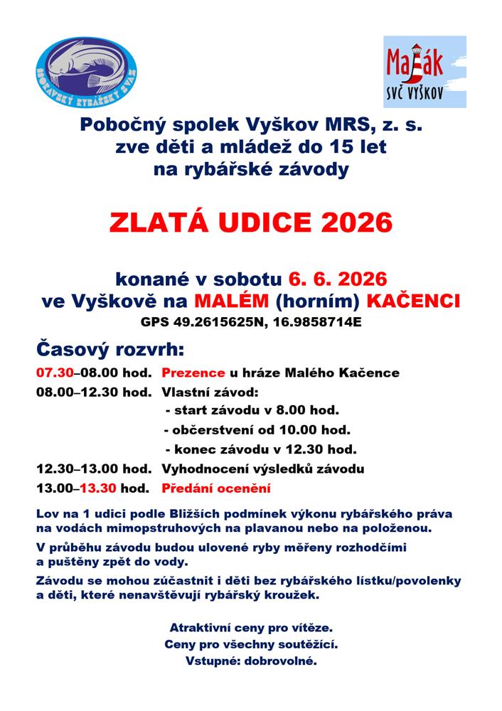 Zlatá udice 2026