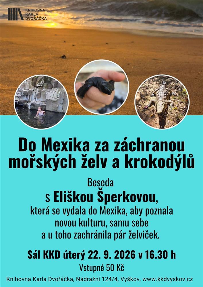 Do Mexika za záchranou mořských želv a krokodýlů